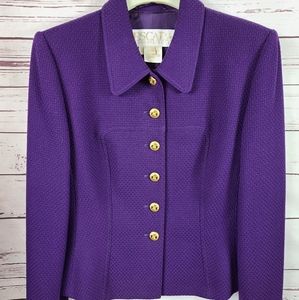 Vintage Escada Jacket and Skirt Set Purple